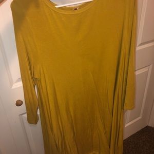 mustard yellow dress!